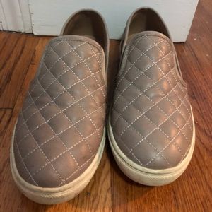 Steve Madden Quilted Leather Slip Ons